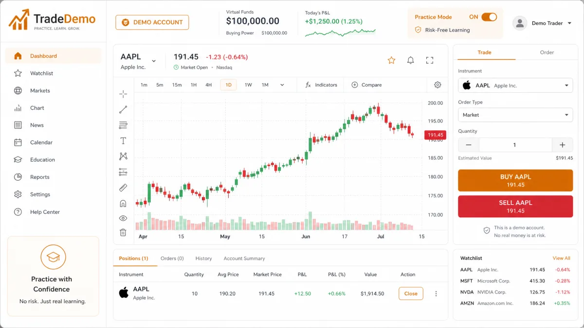 Prudente Portexia AI — interface da conta demo